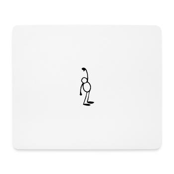 Drôle - Tapis de souris (format paysage) - blanc - Devant