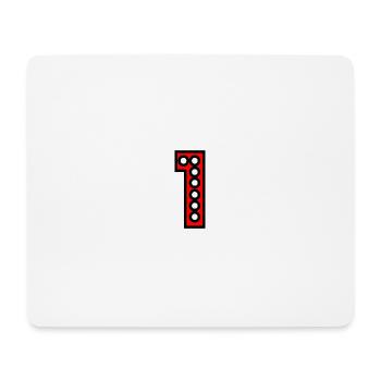 1. 1 Jahr. 1. JUBILÄUM. 1-JÄHRIGES JUBILÄUM - Mousepad (Querformat) - Weiß - Vorne