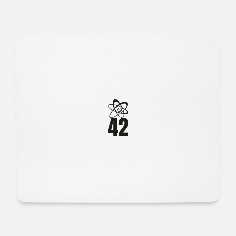 42, die Antwort für das Universum! - Mousepad (Querformat) - Weiß