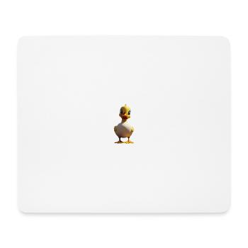 Quirky Cartoon Duck Character - Mouse Pad (horizontal) - white - Front