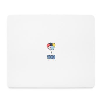 100. 100 ANS. 100e ANNIVERSAIRE. ANNIVERSAIRE 100 - Tapis de souris (format paysage) - blanc - Devant
