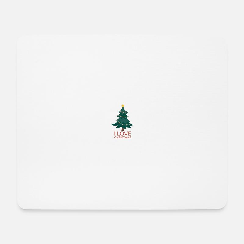 J’adore Noël - Tapis de souris (format paysage) - blanc