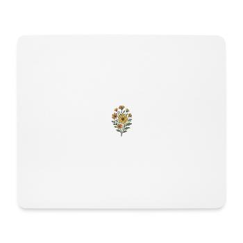 Sonnenblumen Vintage Strauß - Mousepad (Querformat) - Weiß - Vorne