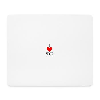 J’AIME SPQR Vector Dark - Tapis de souris (format paysage) - blanc - Devant