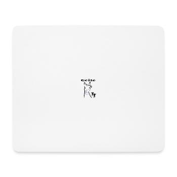 Geile Stute mit Strassstein - Mousepad (Querformat) - Weiß - Vorne