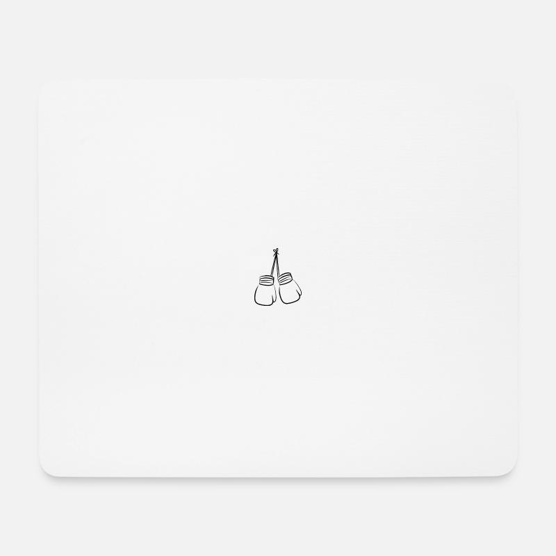 Boxhandschuhe - Mousepad (Querformat) - Weiß