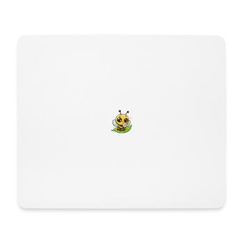 Bee Cartoon 7 - Mouse Pad (horizontal) - white - Front