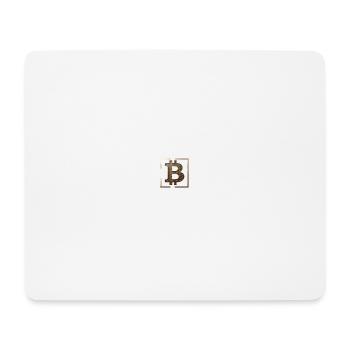 BTC Logo - Tapis de souris (format paysage) - blanc - Devant