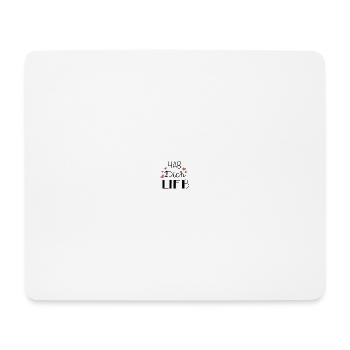 Hab dich lieb - Mousepad (Querformat) - Weiß - Vorne