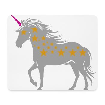 Unicorn with stars | Colors changeable - Mouse Pad (horizontal) - white - Front