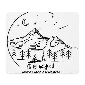 Finsteraarhorn Berner Oberland Wandern Andenken - Mousepad (Querformat) - Weiß - Vorne