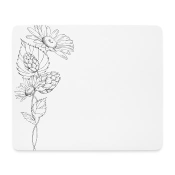 Hops loves chamomile - Mouse Pad (horizontal) - white - Front