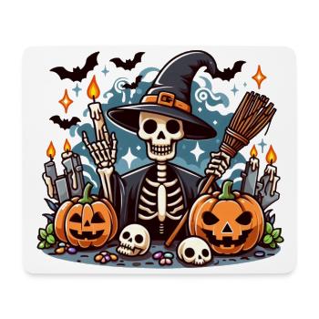 Gruseliger Herr Os Halloween - Mousepad (Querformat) - Weiß - Vorne