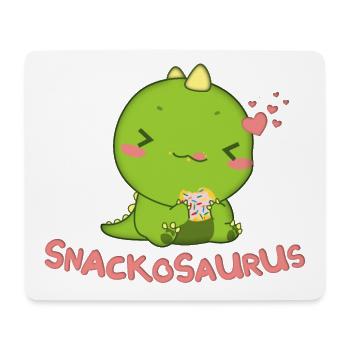 T-shirt dinosaure Snackosaurus - Tapis de souris (format paysage) - blanc - Devant