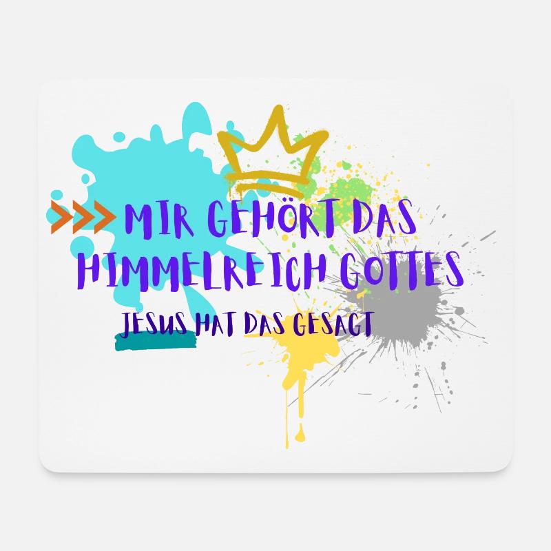 Himmelreich Gottes - Mousepad (Querformat) - Weiß