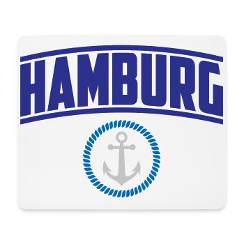 Hambourg, Anker Hafen | Couleurs changeantes - Tapis de souris (format paysage) - blanc - Devant