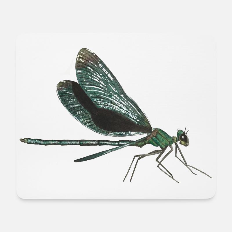 Libelle dragonfly - Mousepad (Querformat) - Weiß