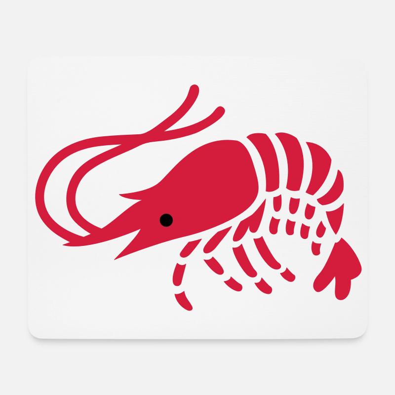 Shrimps - Mouse Pad (horizontal) - white