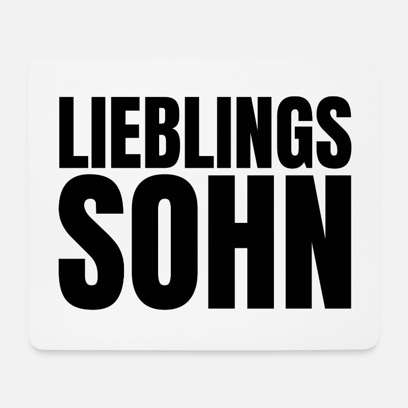 Lieblingssohn Sohn Vater Mutter Familie Geschenk - Mousepad (Querformat) - Weiß
