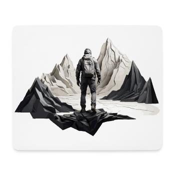 COOL RANDONNEUR RANDONNEUR EN PLEIN AIR - Tapis de souris (format paysage) - blanc - Devant