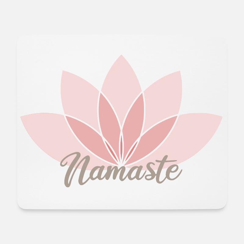 Namaste - Tapis de souris (format paysage) - blanc