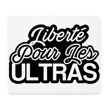 Liberté pour les Ultras - Tapis de souris (format paysage) - blanc - Devant