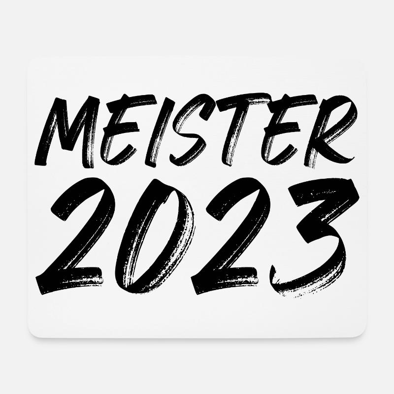 Meister 2023 - Mousepad (Querformat) - Weiß