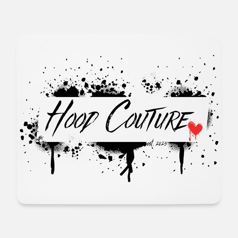 Hood Couture <3 est 2023 - Mousepad (Querformat) - Weiß