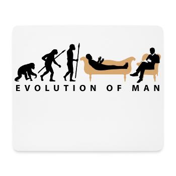 evolution_therapeut_psychologe_11_2016_a - Mousepad (Querformat) - Weiß - Vorne