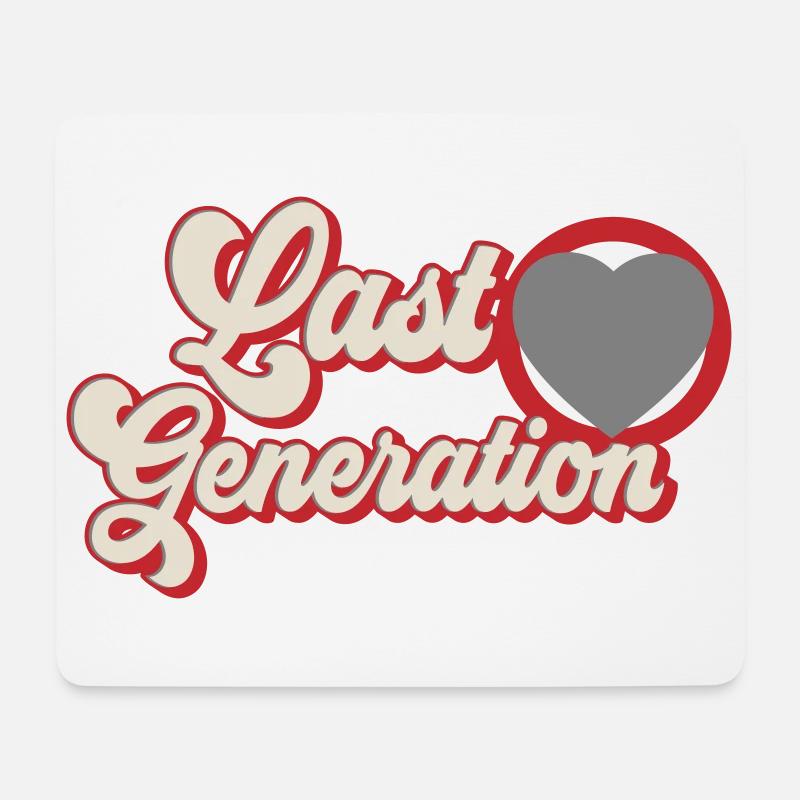 Letzte Generation | Farben änderbar - Mousepad (Querformat) - Weiß