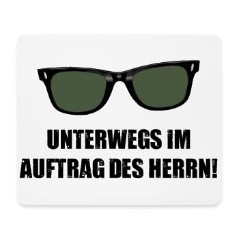 Unterwegs im Auftrage des Herrn - Blues Brüder - Mousepad (Querformat) - Weiß - Vorne