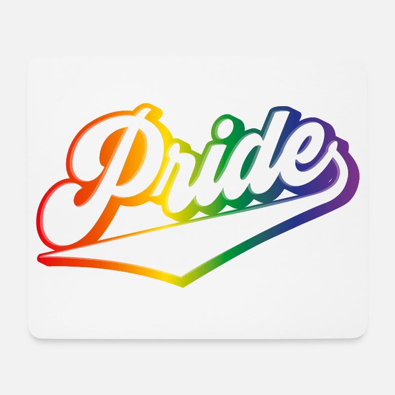 Pride Regenbogen LGBTQ - Mousepad (Querformat) - Weiß