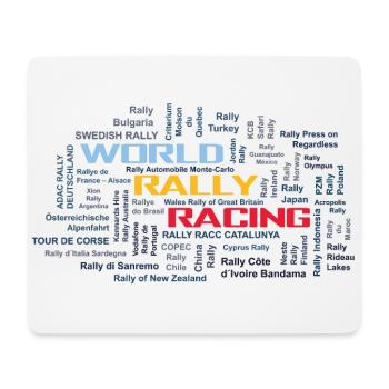 World Rally Racing - Mouse Pad (horizontal) - white - Front