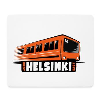 T-shirts, sweats à capuche, vêtements, cadeaux du métro d’Helsinki - Tapis de souris (format paysage) - blanc - Devant