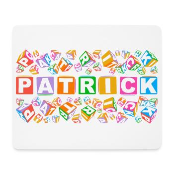 PATRICK colourful cubes - Mousepad (Querformat) - Weiß - Vorne