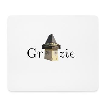 Grazie - Mousepad (Querformat) - Weiß - Vorne