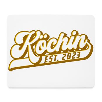 Stolze Köchin - Seit 2023 | Farben änderbar - Mousepad (Querformat) - Weiß - Vorne