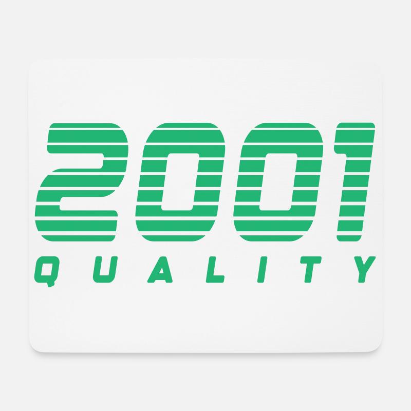 2001 quality | Farbe änderbar - Mousepad (Querformat) - Weiß