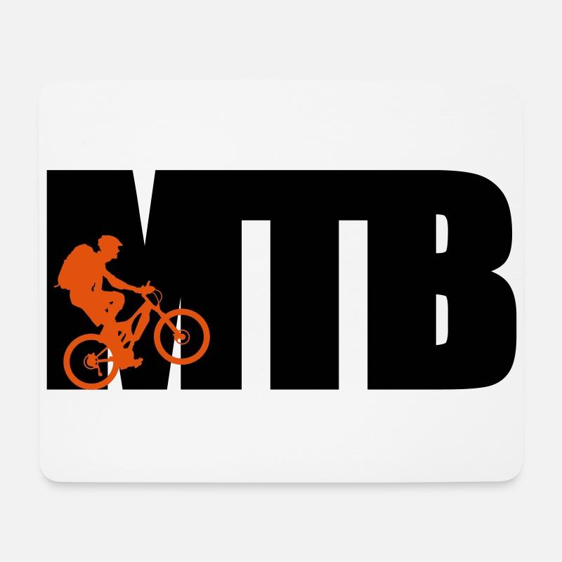 MTB - Mousepad (Querformat) - Weiß