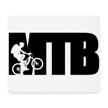 MTB - Tapis de souris (format paysage) - blanc - Devant