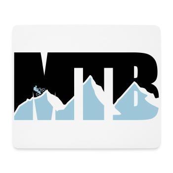 MTB - Tapis de souris (format paysage) - blanc - Devant