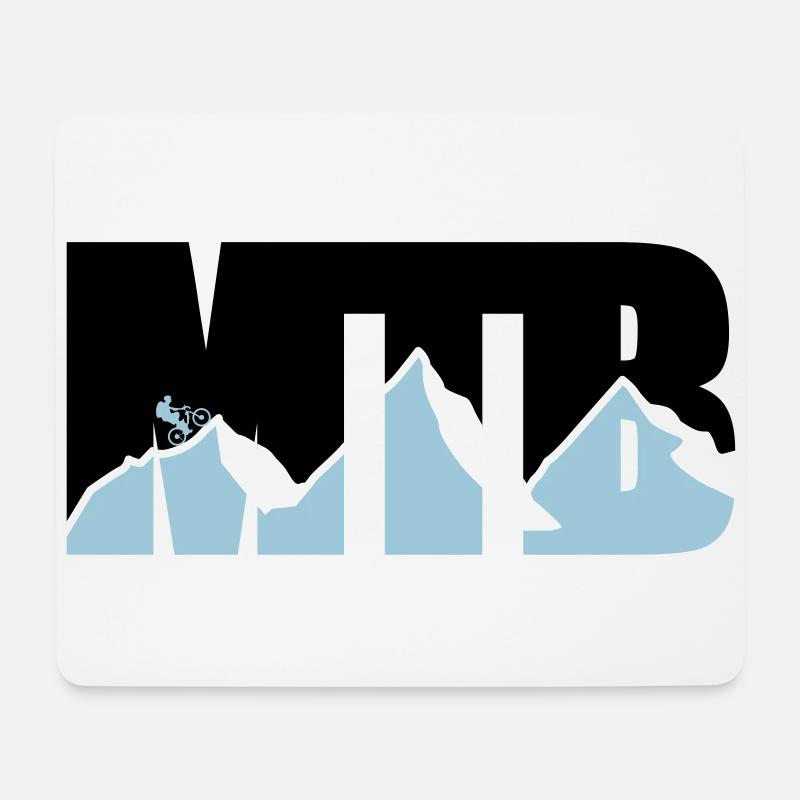 MTB - Mousepad (Querformat) - Weiß