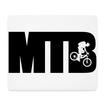 MTB - Tapis de souris (format paysage) - blanc - Devant