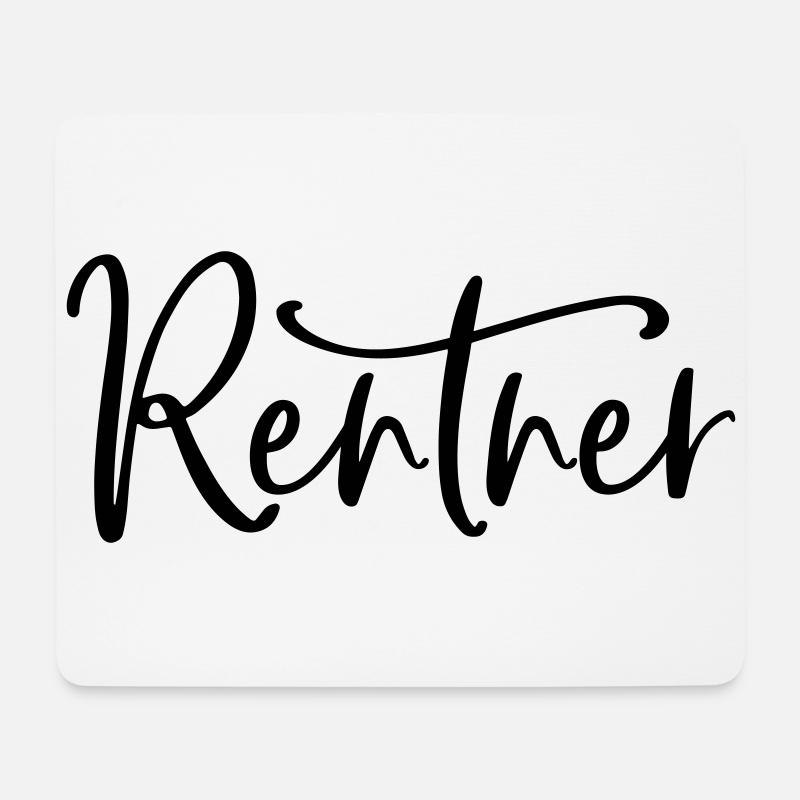 Rentner Ruhestand Rente (Farbe änderbar) - Mousepad (Querformat) - Weiß