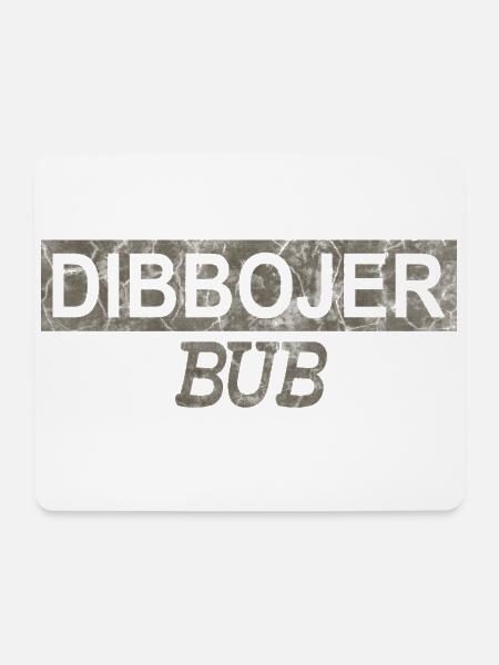 Dibbojer Bub V2 - Mousepad (Querformat) - Weiß