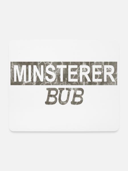 MINSTERER BUB Münster - Mousepad (Querformat) - Weiß
