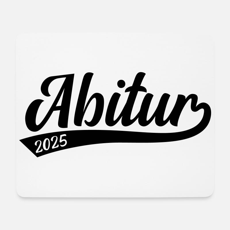 Abitur 2025 - Mousepad (Querformat) - Weiß