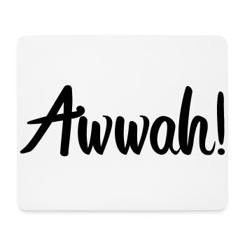 Awwah - Mouse Pad (horizontal) - white - Front