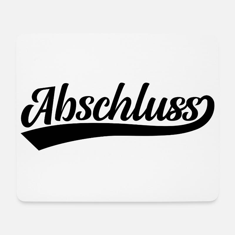 Abschluss - Mousepad (Querformat) - Weiß