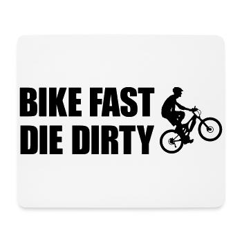 Vélo presque la dirty - Tapis de souris (format paysage) - blanc - Devant